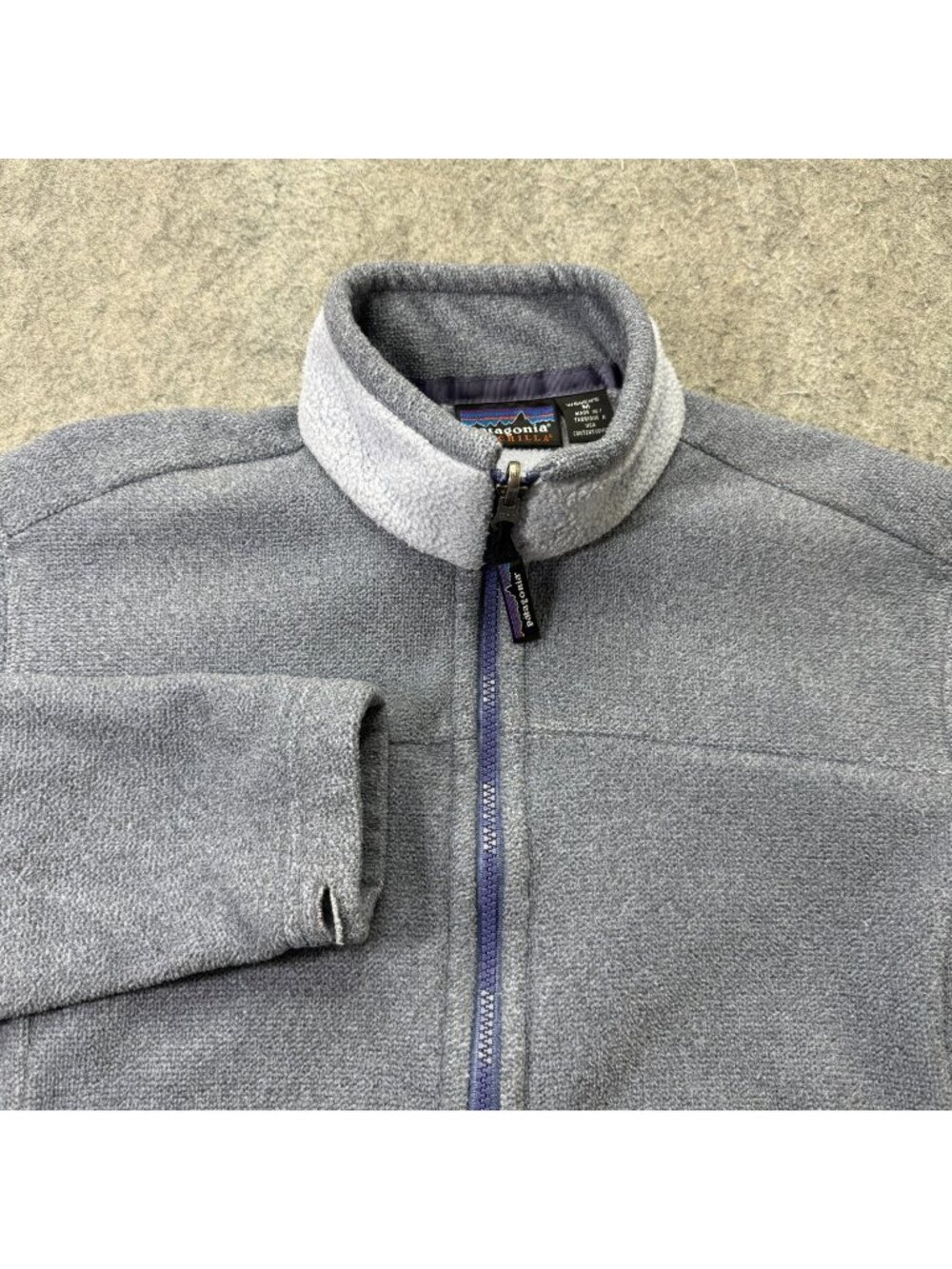 Patagonia Synchilla Fleece Jacket Women M Gray Vintage Full Zip Coat 25280 VTG